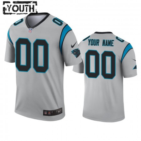 Lasten Carolina Panthers NFL Pelipaita Custom Silver Inverted Legend